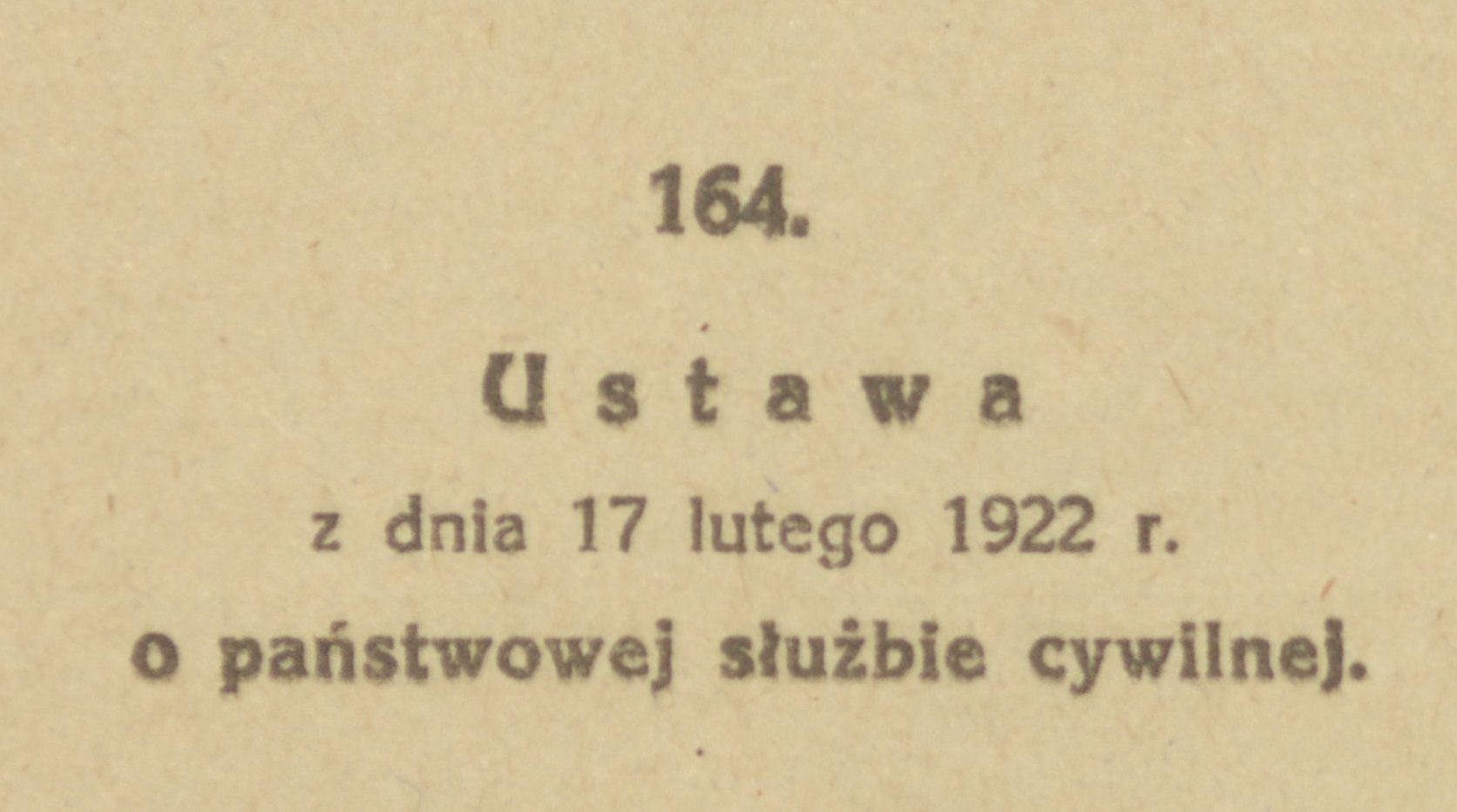 Nagłówek ustawy