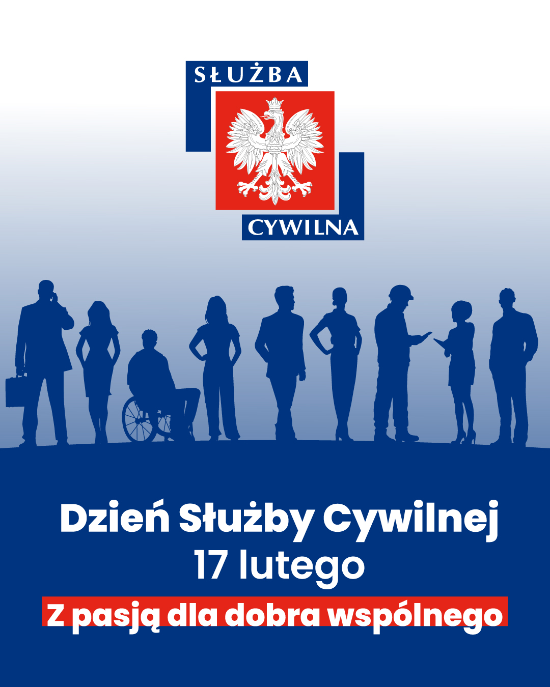 Grafika promująca służbę cywilną